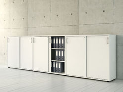 Armoire mi-haute portes coulissantes MDD