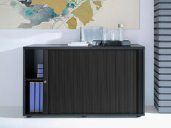Armoire à rideau hauteur bureau MDD
