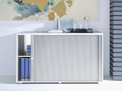 Armoire à rideau hauteur bureau MDD