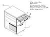 Caisson hauteur bureau avec réhausse à rideaux