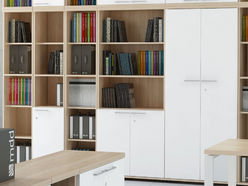 Armoire haute MDD avec niche L80 H183
