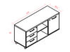 Meuble de service MDD sur roulettes