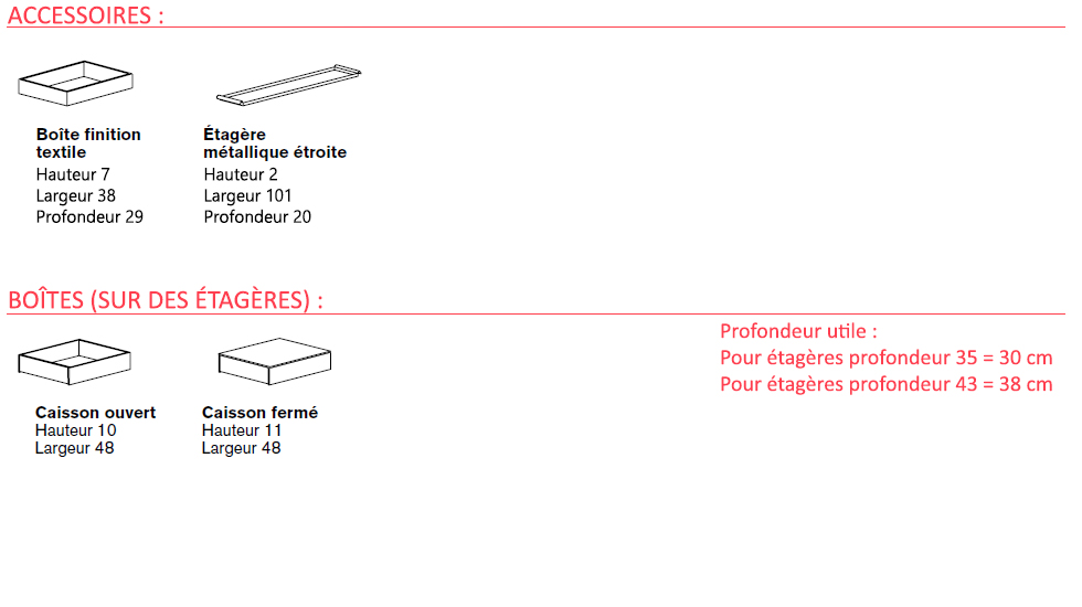Système d’étagères modulaires Bost