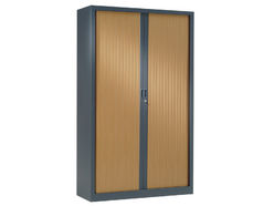 Armoire haute à rideaux GENERIC BOIS H198 L100/120 