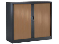 Armoire mi-haute à rideaux GENERIC BOIS