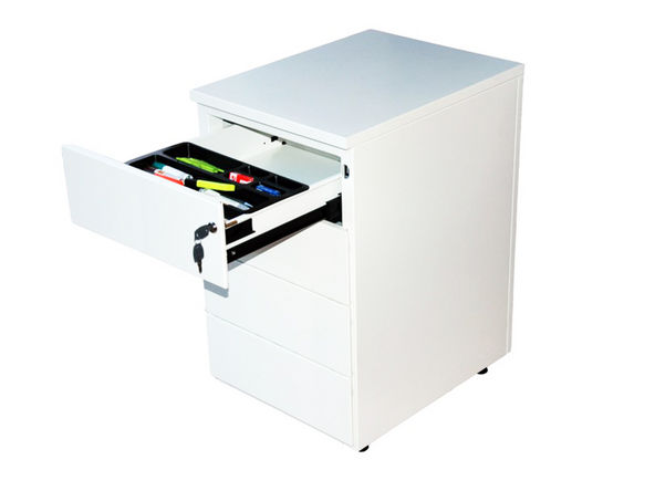 Caisson métallique hauteur bureau 4 tiroirs Vinco
