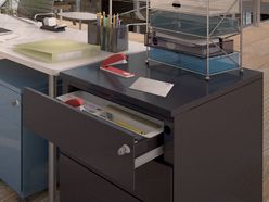 Caisson métallique hauteur bureau 3 tiroirs Vinco