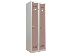 Vestiaire monobloc industrie propre 2 colonnes 2 cases Vinco