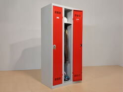 Vestiaire monobloc industrie propre 2 colonnes 2 cases Vinco