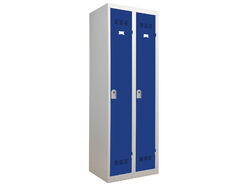 Vestiaire monobloc industrie salissante 2 colonnes 2 cases Vinco