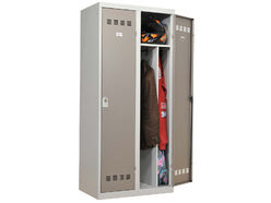 Vestiaire monobloc industrie salissante 2 colonnes 2 cases Vinco