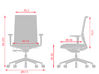 Siège de bureau Stay dossier résille