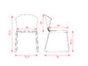 Lot de 12 chaises Whass pied luge