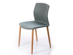 Lot de 2 chaises de réunion Kabi Wood tapissée