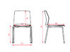 Lot de 4 chaises Kabi tapissées