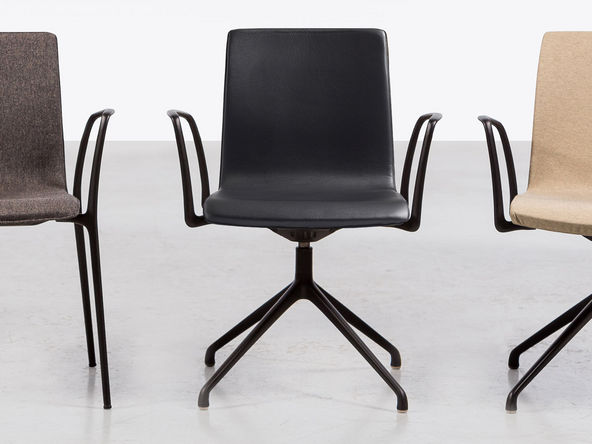 Siège de réunion Gorka en cuir