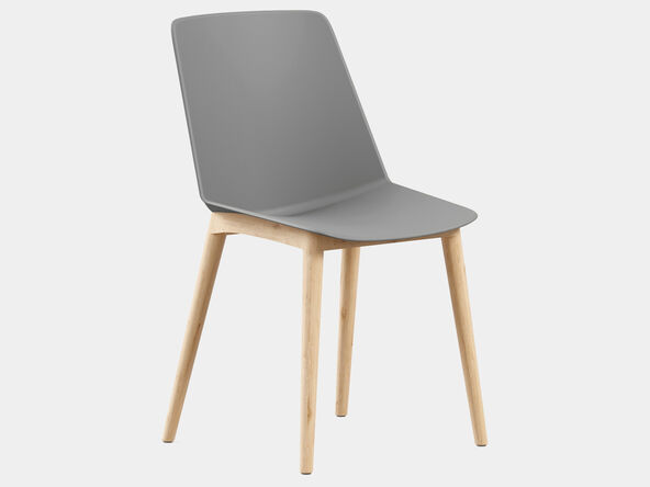 Lot de 2 chaises Rock pieds bois