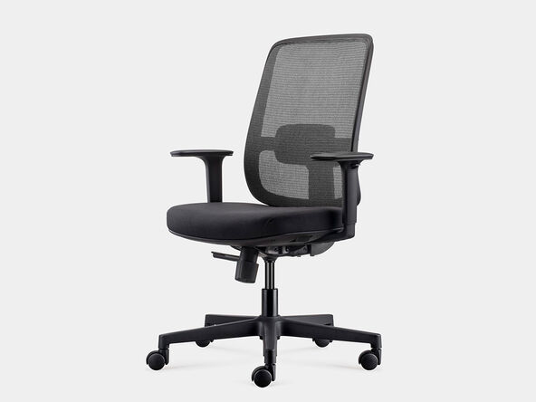 Siège de bureau noir Totto