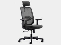 Siège de bureau noir Totto avec têtière
