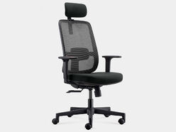 Siège de bureau noir Totto avec têtière