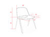 Lot de 2 chaises de collectivité C500 Wood