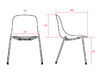 Lot de 2 chaises de collectivité Pure Loop Nuance