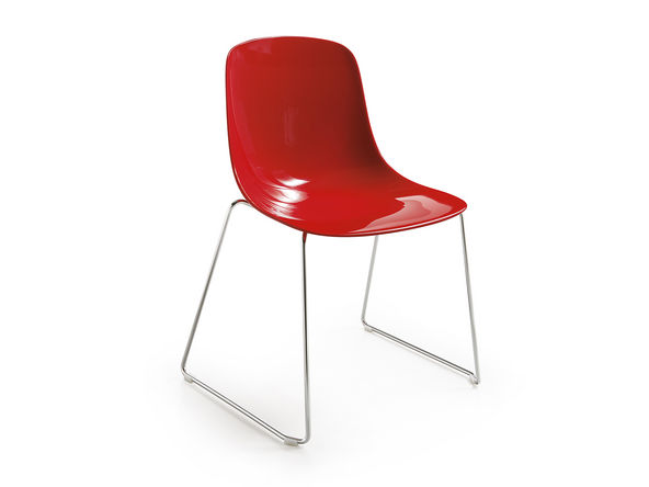 Chaise de collectivité Pure Loop pieds luge