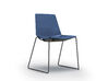 Lot de 4 chaises polyvalentes Origami pied luge