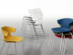Lot de 2 chaises polyvalentes Dextra pieds luge