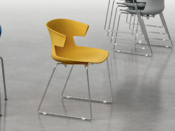 Lot de 2 chaises polyvalentes Dextra pieds luge