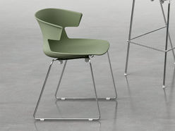 Lot de 2 chaises polyvalentes Dextra pieds luge