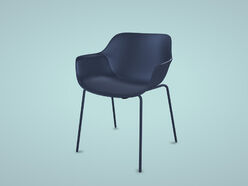 Fauteuil 4 pieds écoresponsable Abril