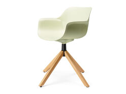 Fauteuil pied bois écoresponsable Abril