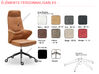 Fauteuil de direction  en cuir Guia Executive