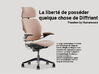 Siège de bureau ergonomique Freedom avec têtière