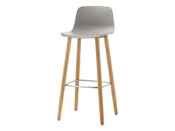Lot de 2 chaises hautes Varya pieds bois