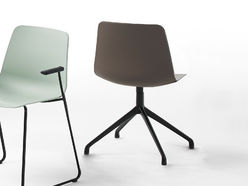 Lot de 2 sièges de réunion pied aluminium Varya