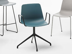 Lot de 2 sièges de réunion pied aluminium Varya