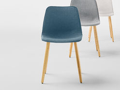 Lot de 2 chaises Varya Tapiz pieds bois