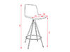 Lot de 2 chaises hautes Varya Tapiz giratoire