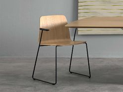 Lot de 2 chaises de réunion Varya Wood