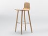 Lot de 2 chaises hautes Varya Wood pieds bois