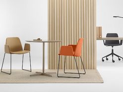 Lot de 2 chaises de réunion Unnia Tapiz pied luge