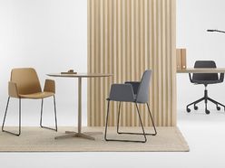 Lot de 2 chaises de réunion Unnia Tapiz pied luge