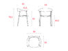 Lot de 3 chaises polyvalentes Arum