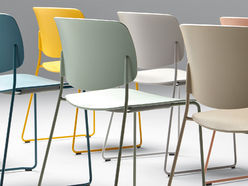 Lot de 3 chaises polyvalentes Aryn pied luge
