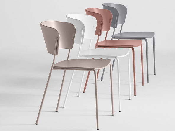 Lot de 4 chaises polyvalentes Arc Color