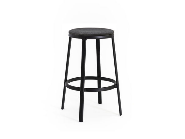 Lot de 2 tabourets hauts assise pivotante tapissée Round&Round
