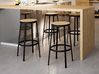 Lot de 2 tabourets hauts assise pivotante bois Round&Round