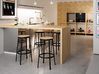 Lot de 2 tabourets hauts assise pivotante bois Round&Round